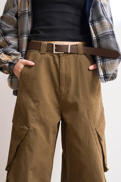 ラージポケットカーゴストレートレッグパンツ