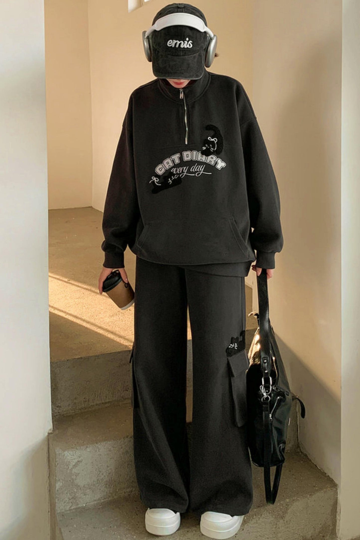 アメリカンキャットレタートップス+パンツ