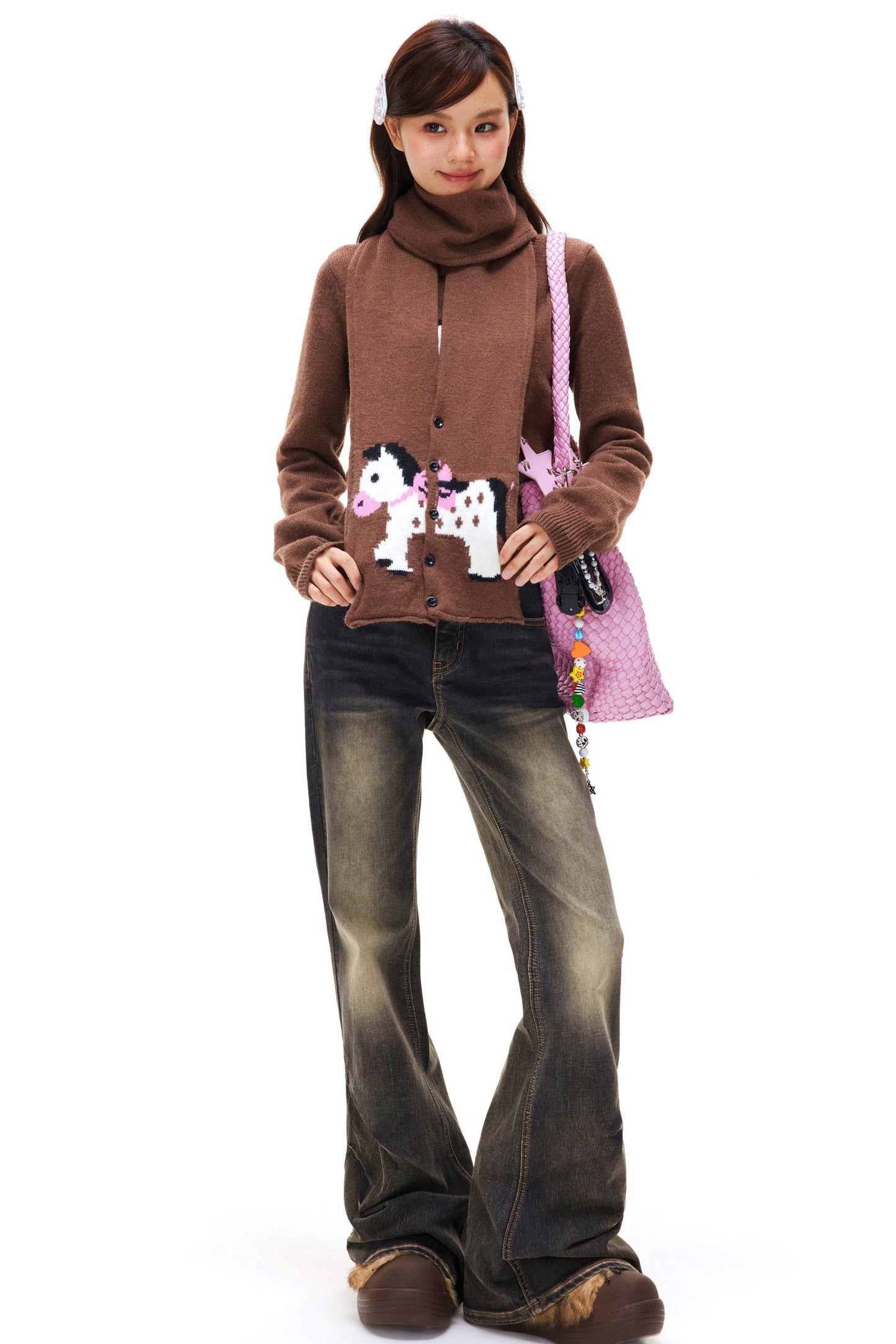 Retro Washed Flared Pants