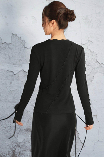 Ribbed Brushed Knit Sweater