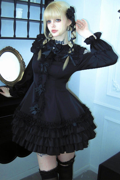 Satin Gothic Witch Dress