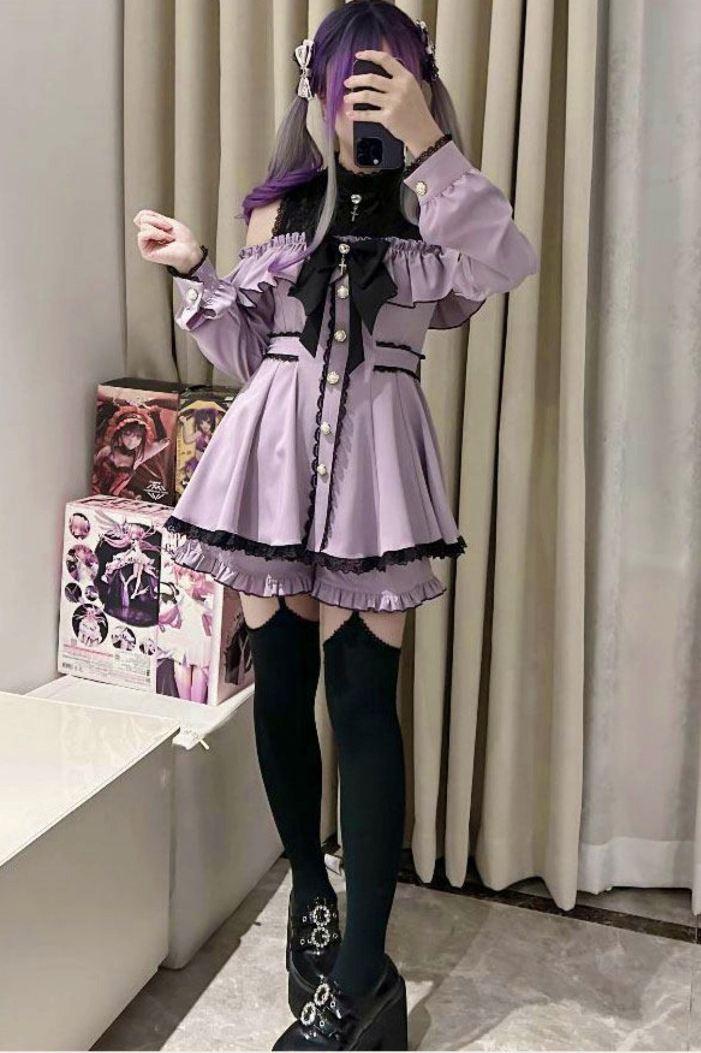 Mass-Produced Style Starlight Ruffle Dress