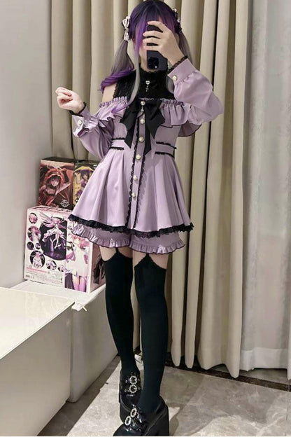 Mass-Produced Style Starlight Ruffle Dress