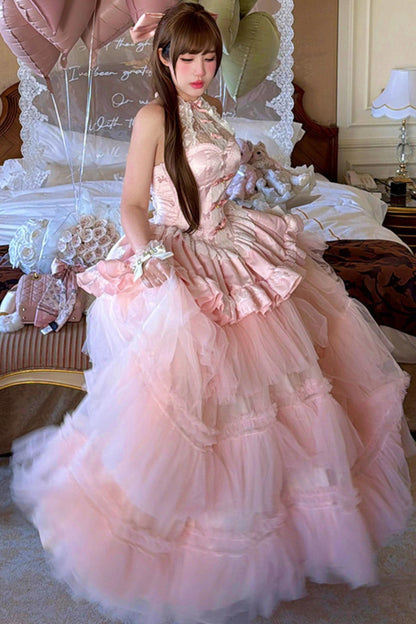 Romantic Pink Princess Dress (Pre-order)