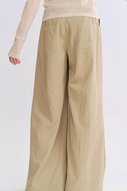 ハイウエストモップスタイルパンツ