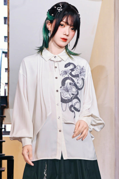 Dark Realm Chiffon Blouse