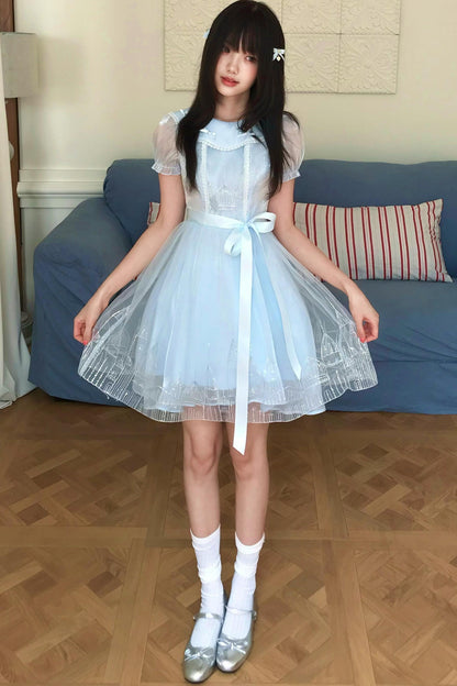 Princess Lace Doll Collar Dress