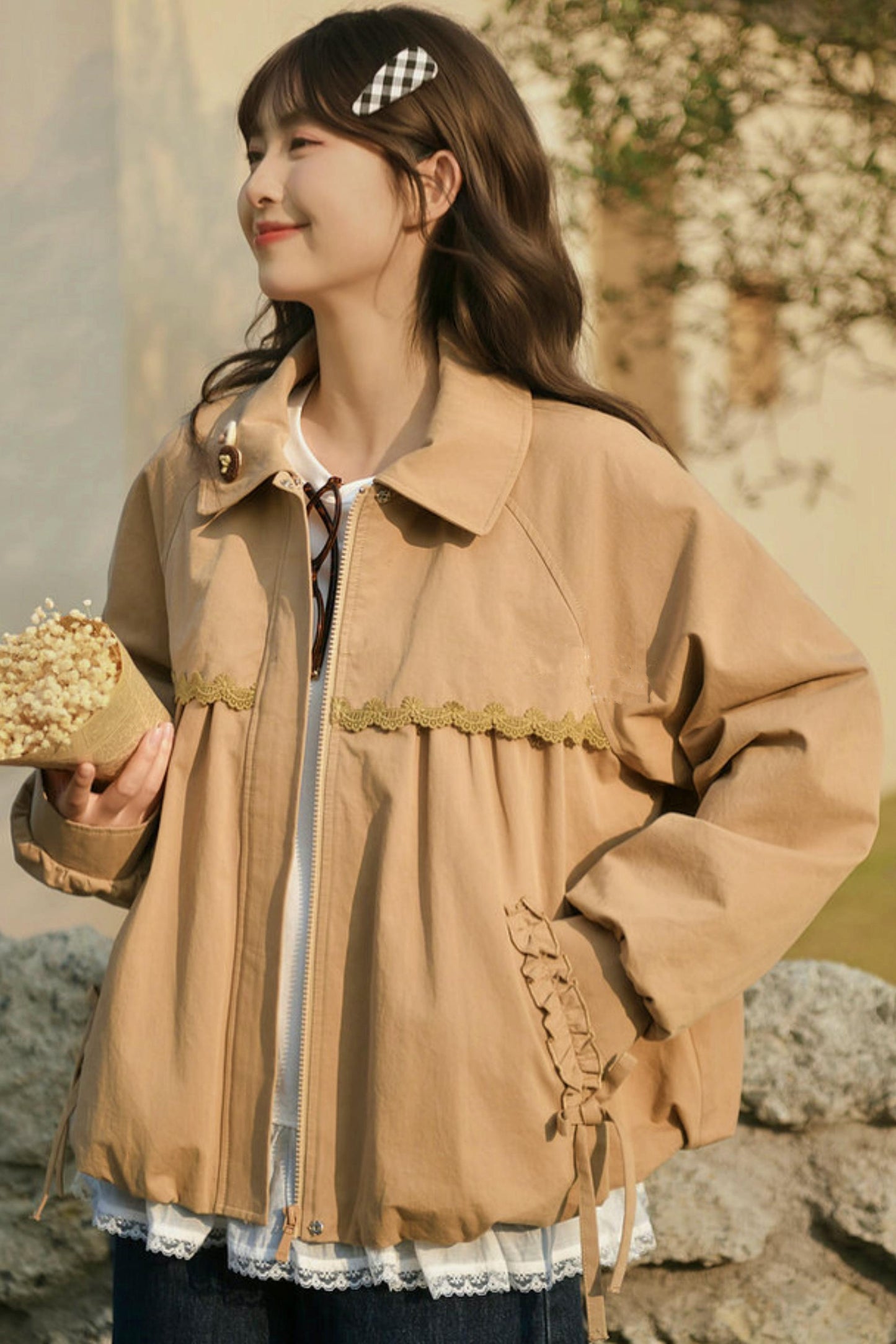 Mori Cotton Doll Collar Jacket
