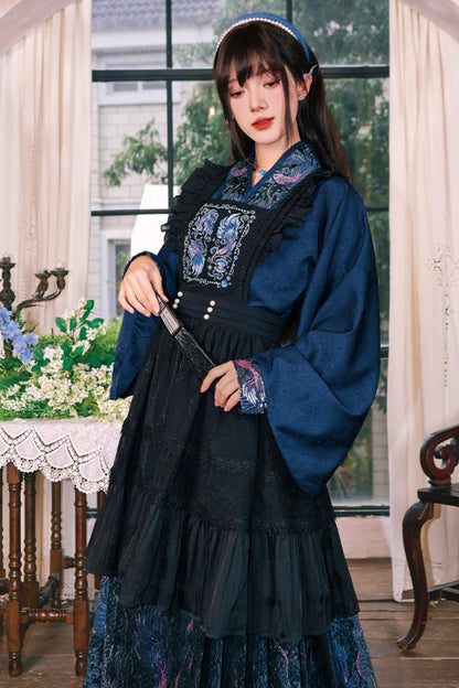 Embroidered Lace Overskirt