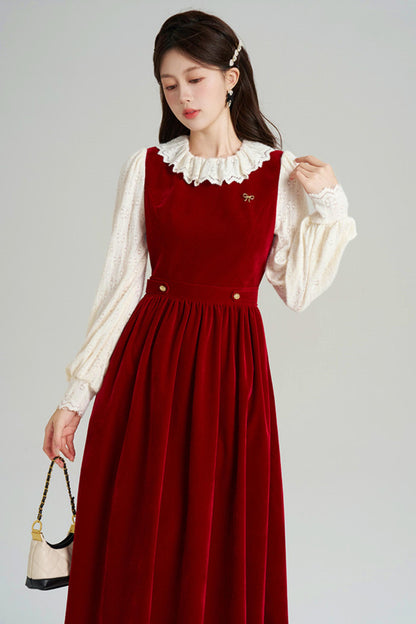 Elegant Winter Vest Dress + Top