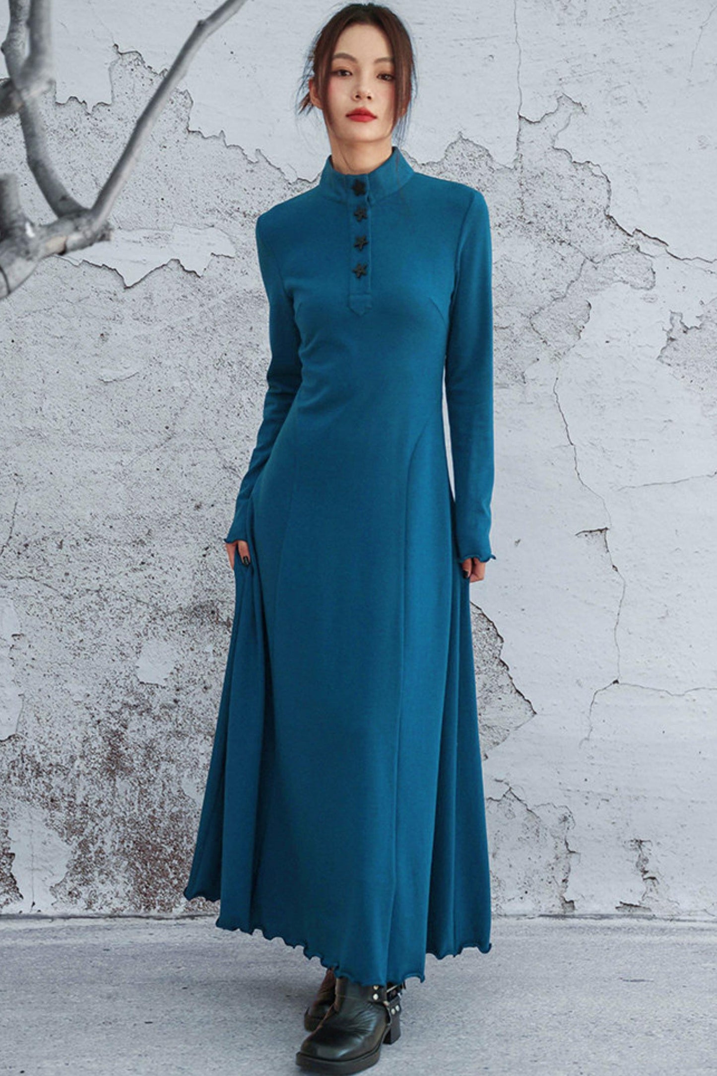 Blue Vintage Knit Dress