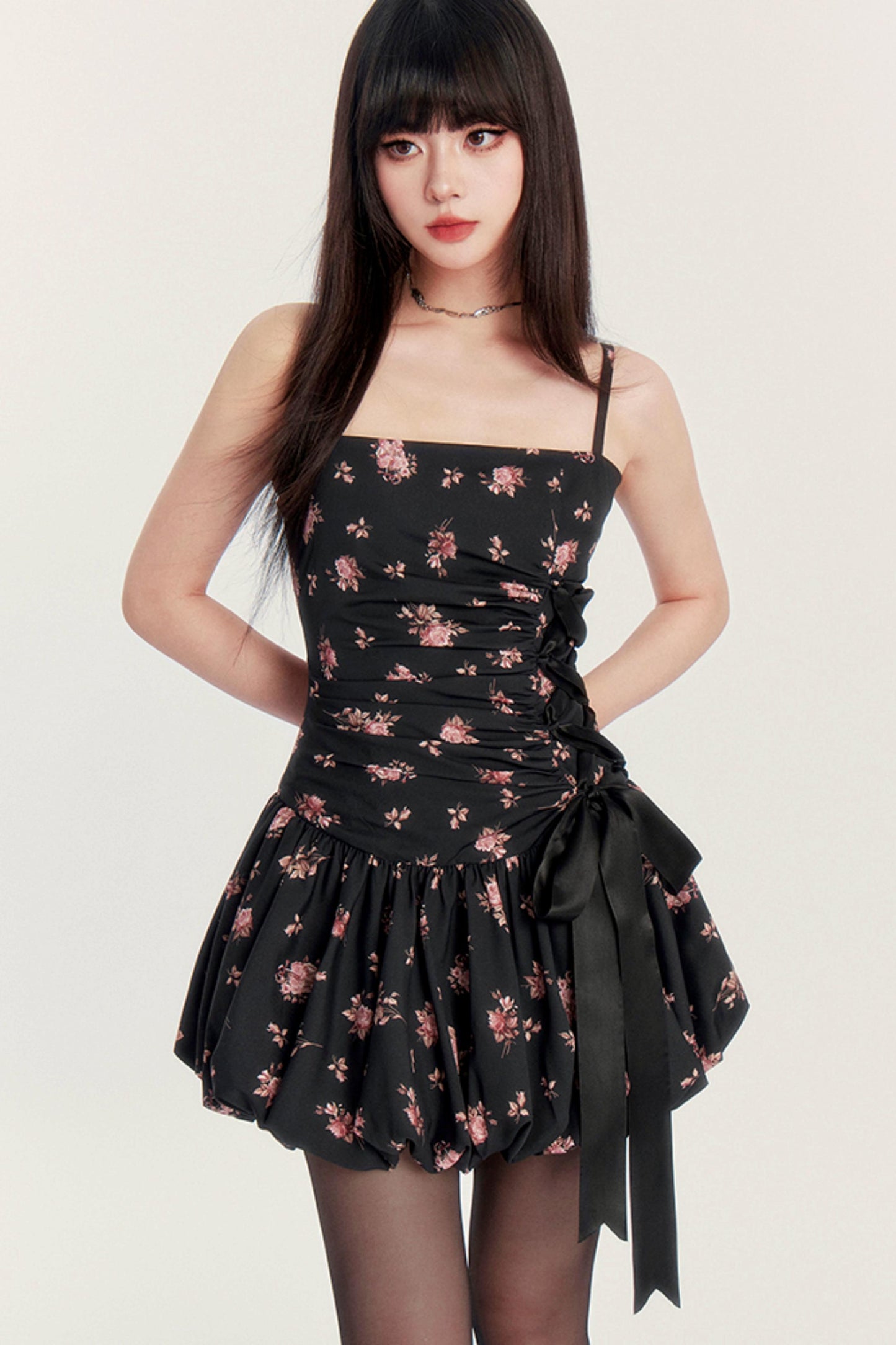 Holiday Flower Silhouette Dress