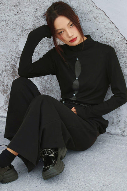 モードルーズワイドレッグパンツ