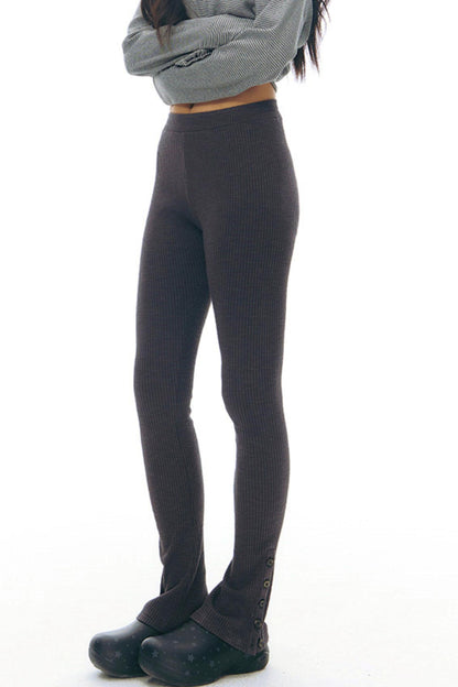 スリムスリットヘムレギンス