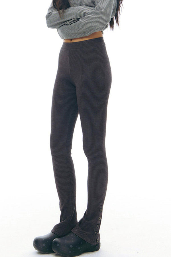 スリムスリットヘムレギンス