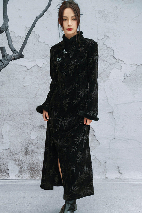 バンブーリーフチョンシャムドレス