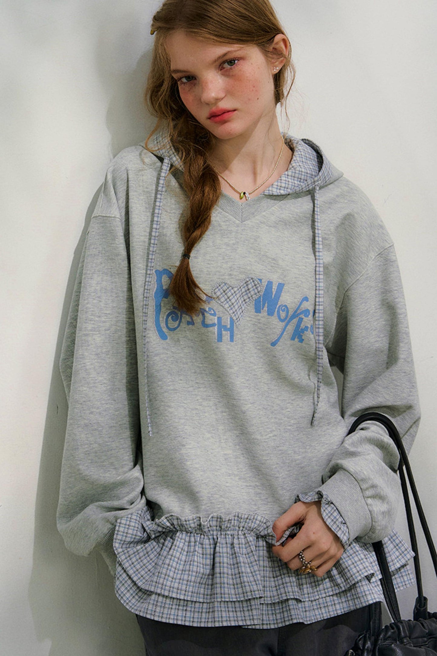 루즈 스위트 후드 스웨트셔츠