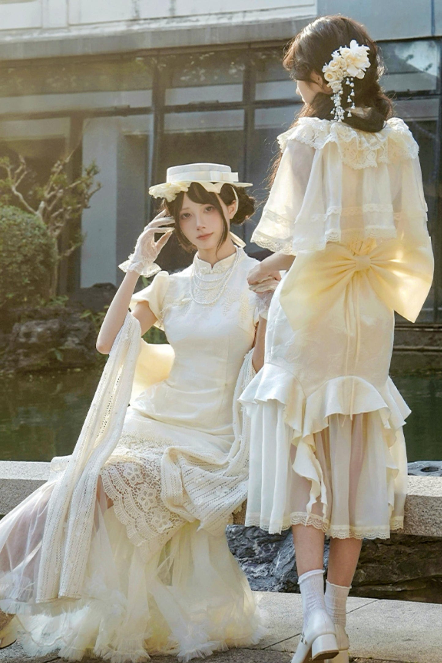 【予約商品】エレガントフィッシュテールロリータドレスセットアップ