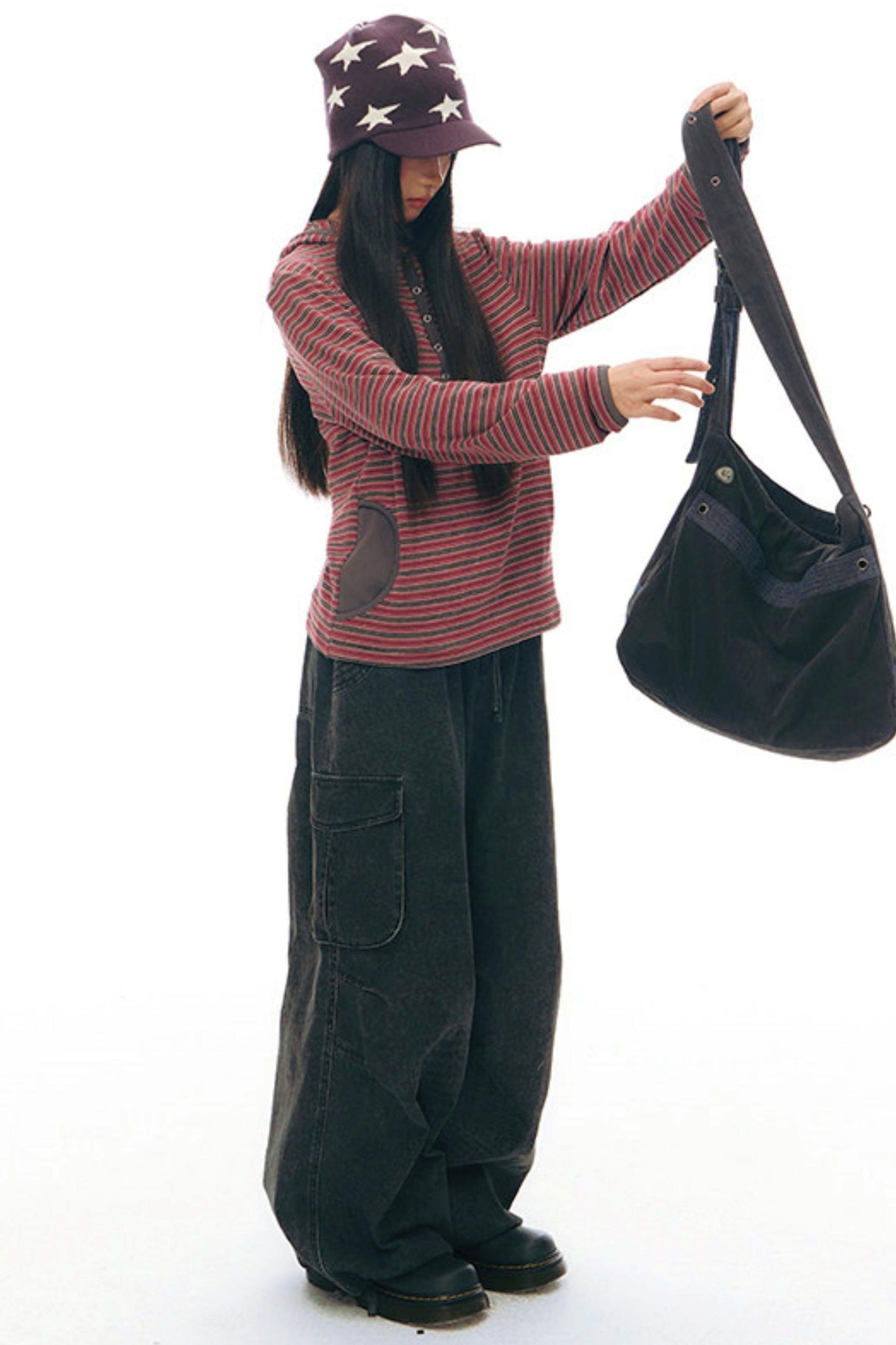 レトロワークウェアルーズパンツ