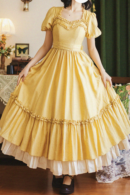 Length-Adjustable ♡ Cotton Ruffle Petticoat
