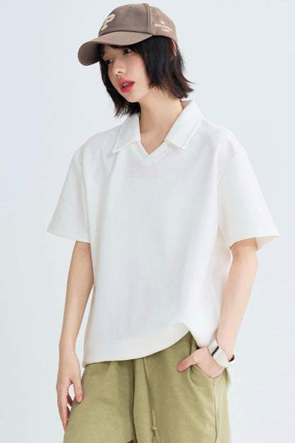 Detachable color solid tee shirt