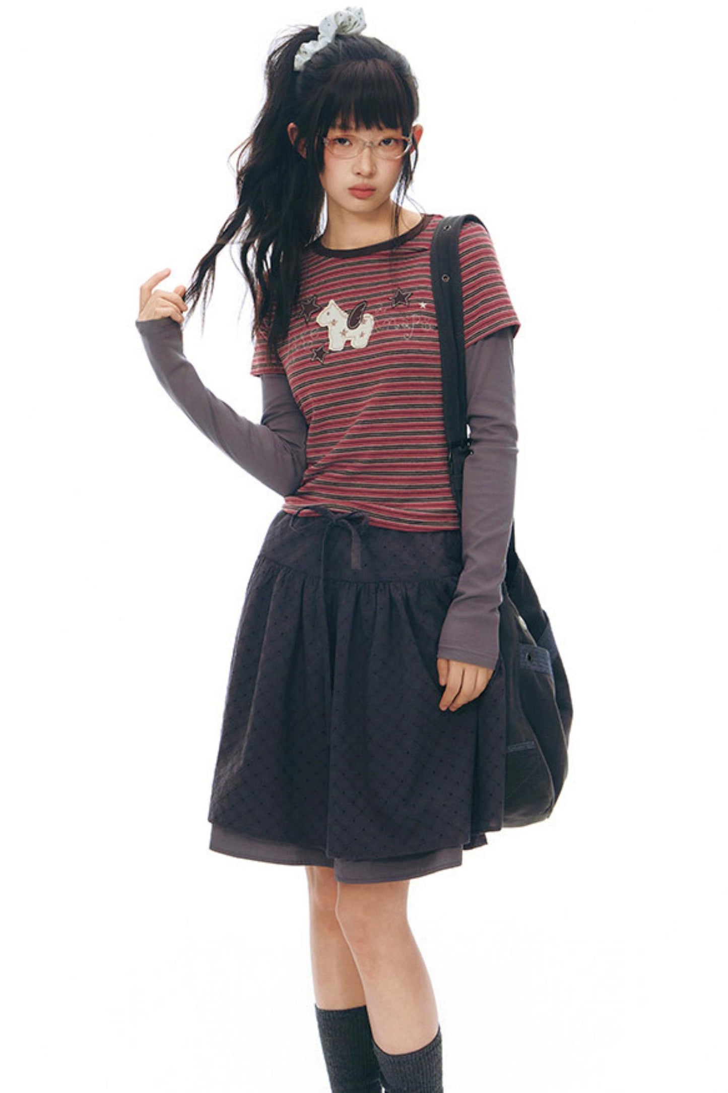 ポニーパッチデザイントップス