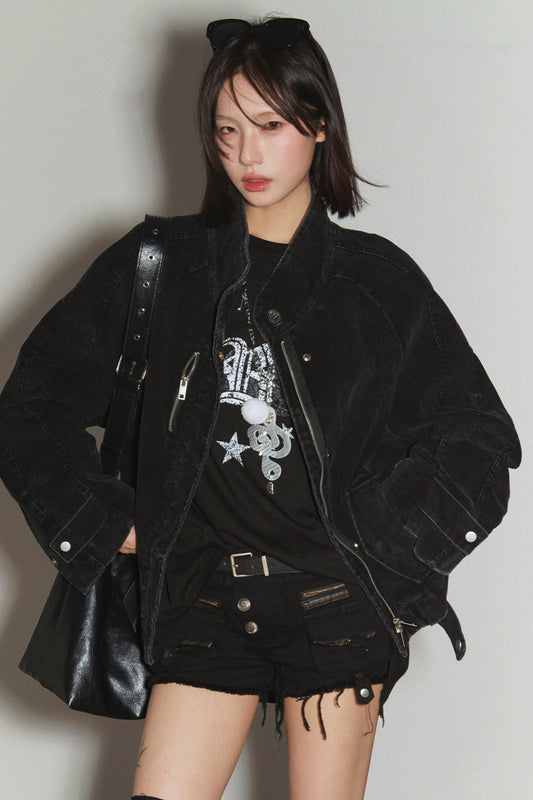 コーデュロイスタンドカラージャケット