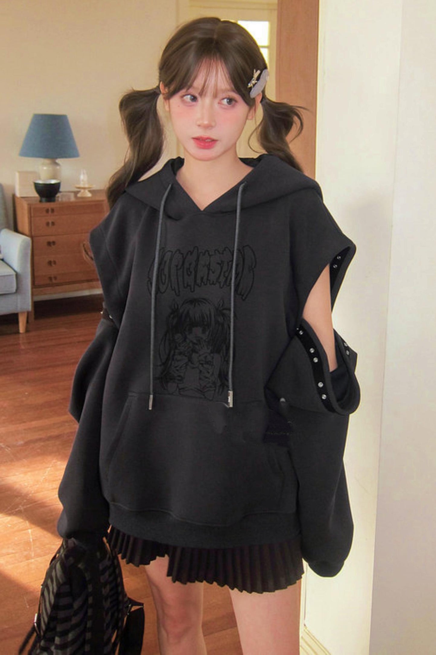 Sweet Cartoon Hooded Tops