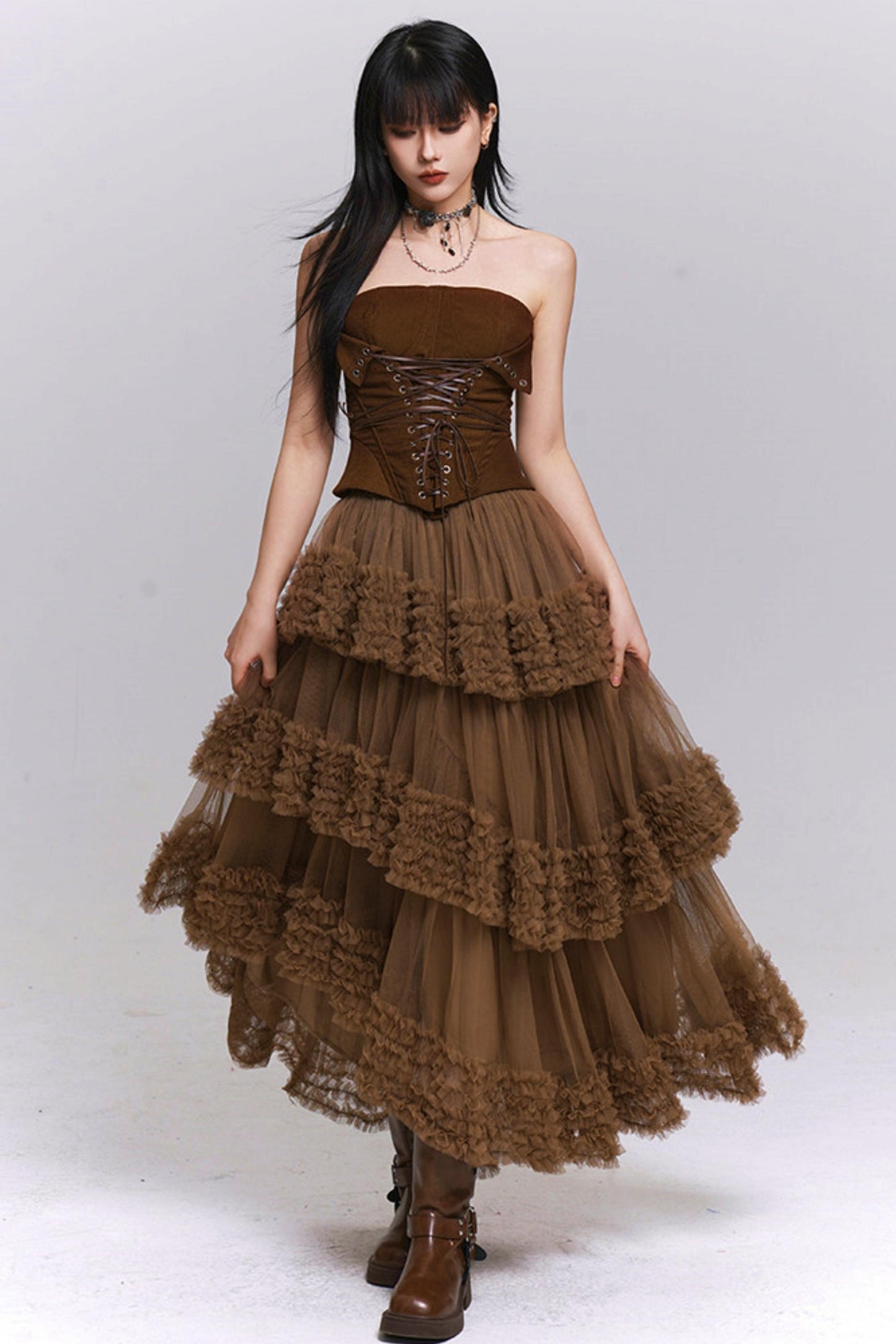 Lace Fluffy Cake Skirt