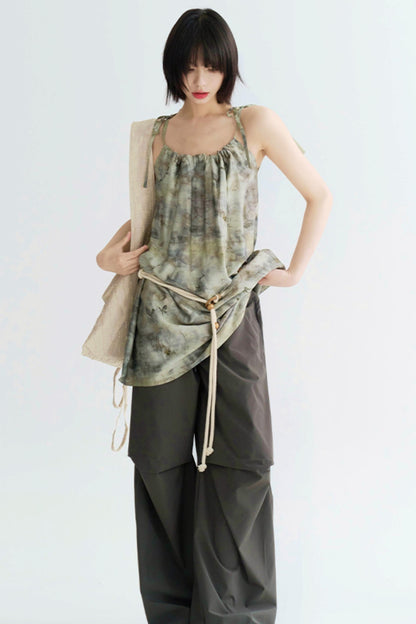 Tie-dye Butterfly Print Camisole