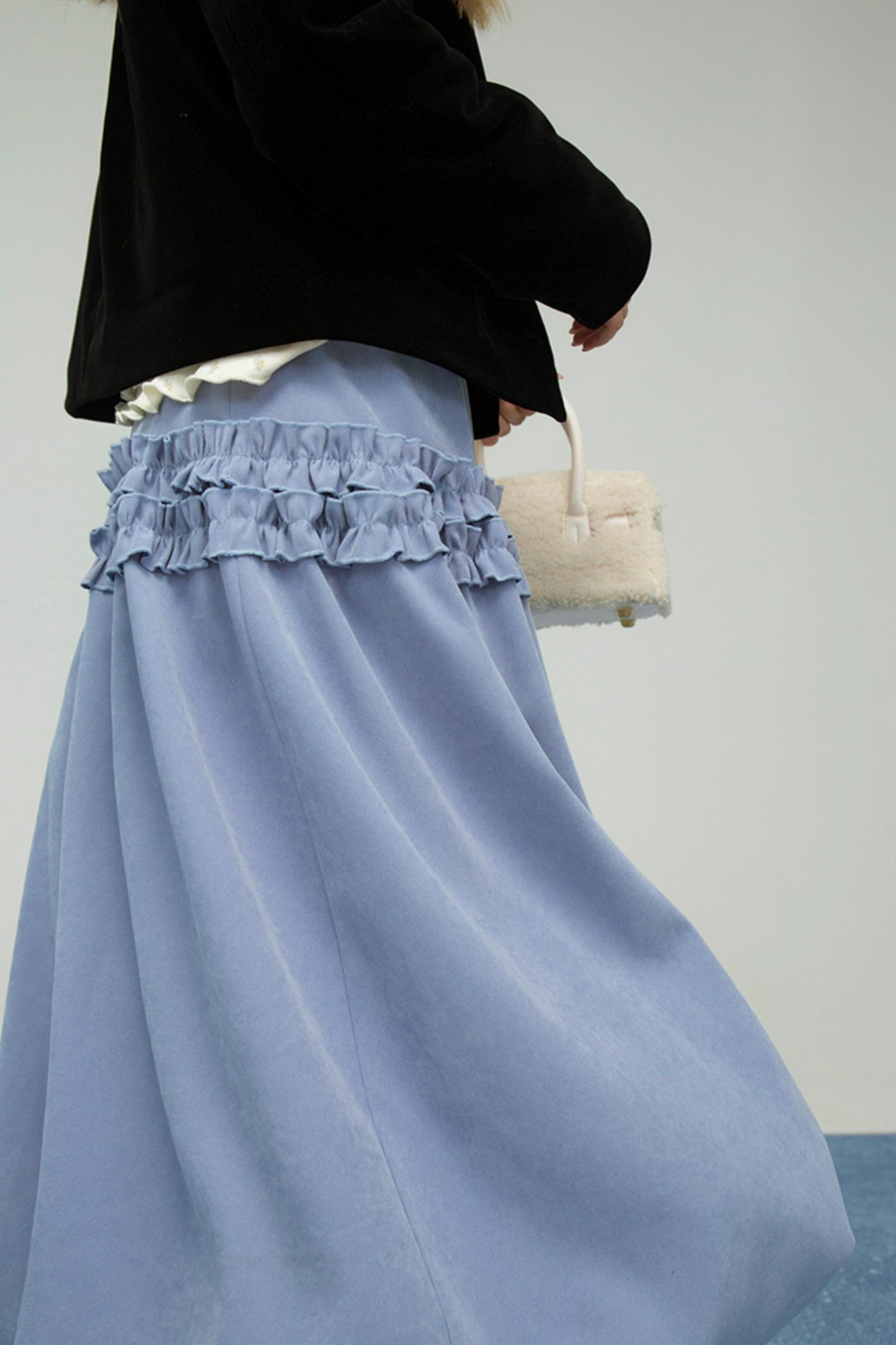 スウィートハートラッフルドバッドスカート