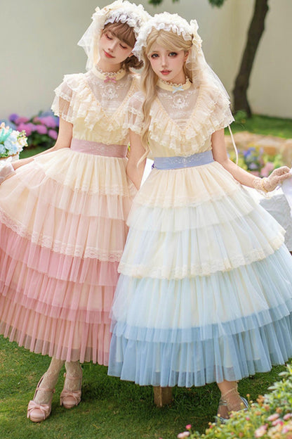 Sweet Gradient Princess Dress + Accessories