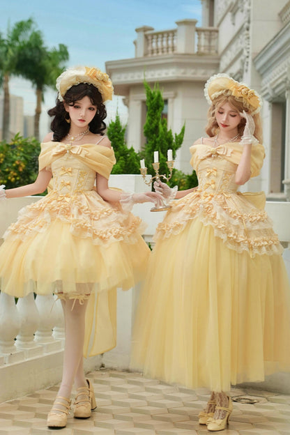 Flower Sweet Mesh Corset Lolita Setup