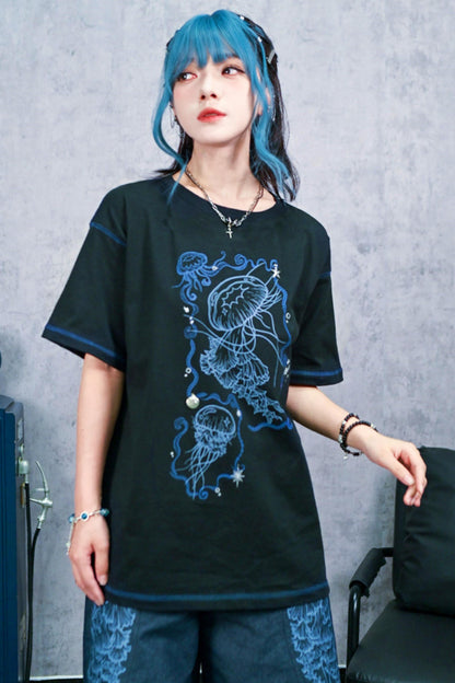 Blue Realm Jellyfish Cotton Top