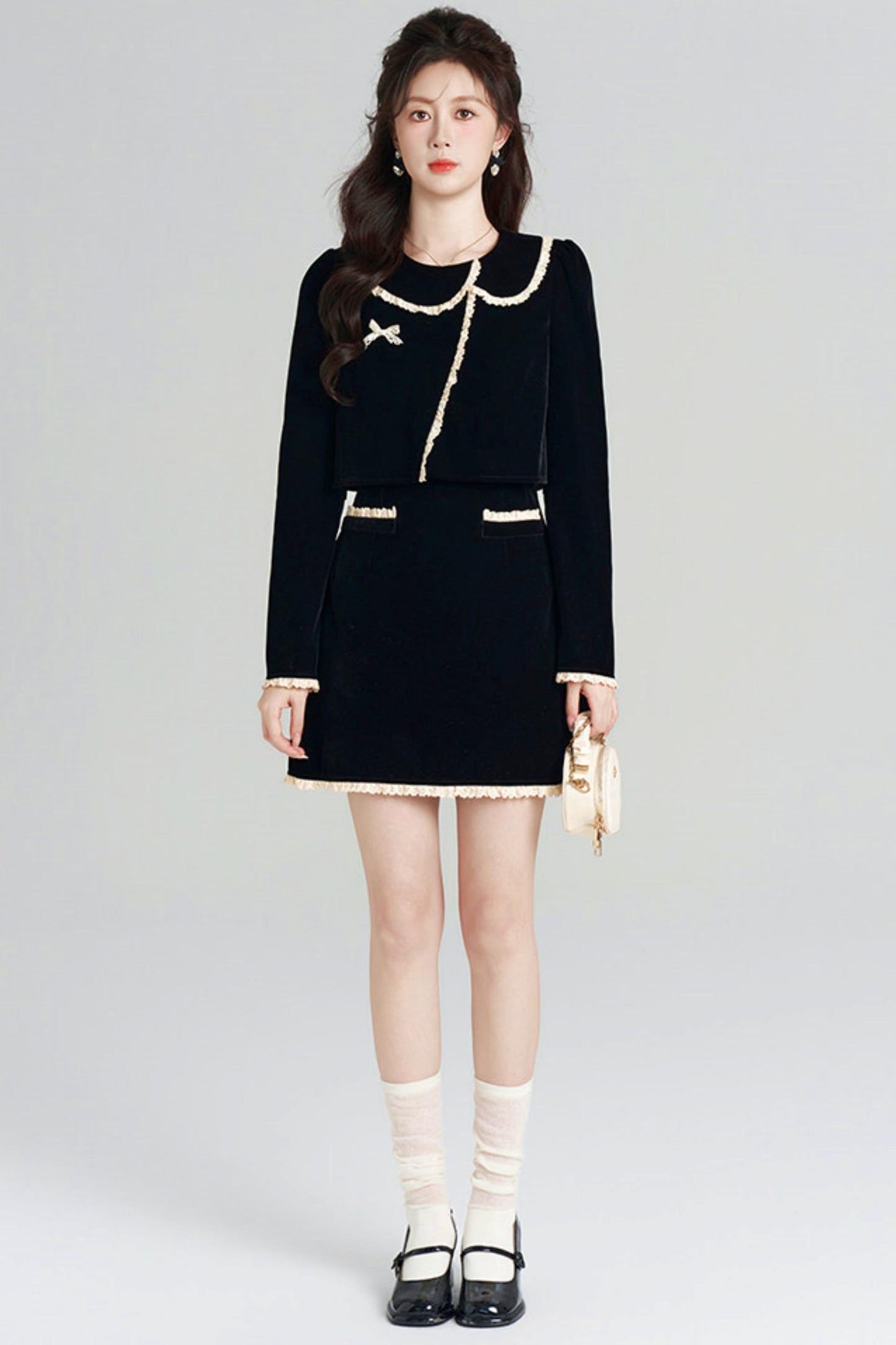 Black Velvet Hepburn Dress