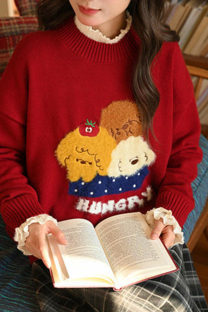 キュートパピーニットセーター