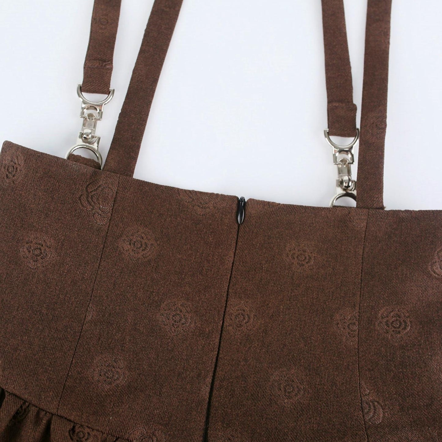 Caramel Cocoa Striped Blouse + Suspender Pants