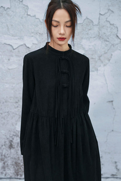 レトロコーデュロイチョンシャンドレス