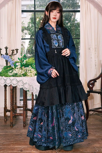 Embroidered Lace Overskirt