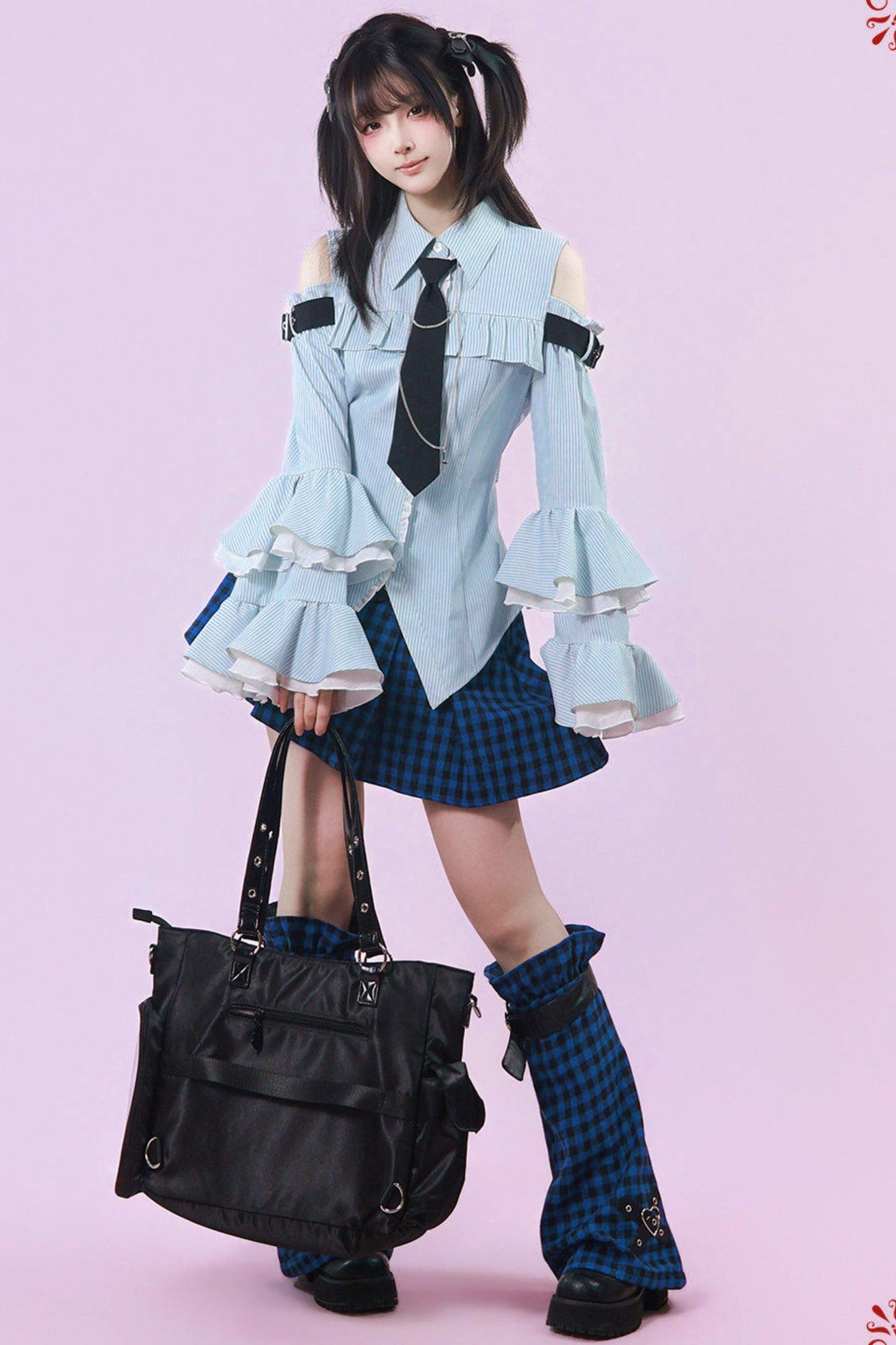 Moonblue-Schul-Lagenhemd