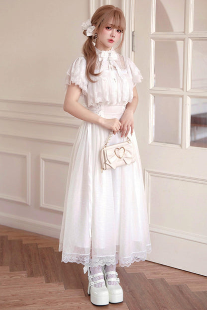 Gothic Young Lady Lace Dress + Accessories
