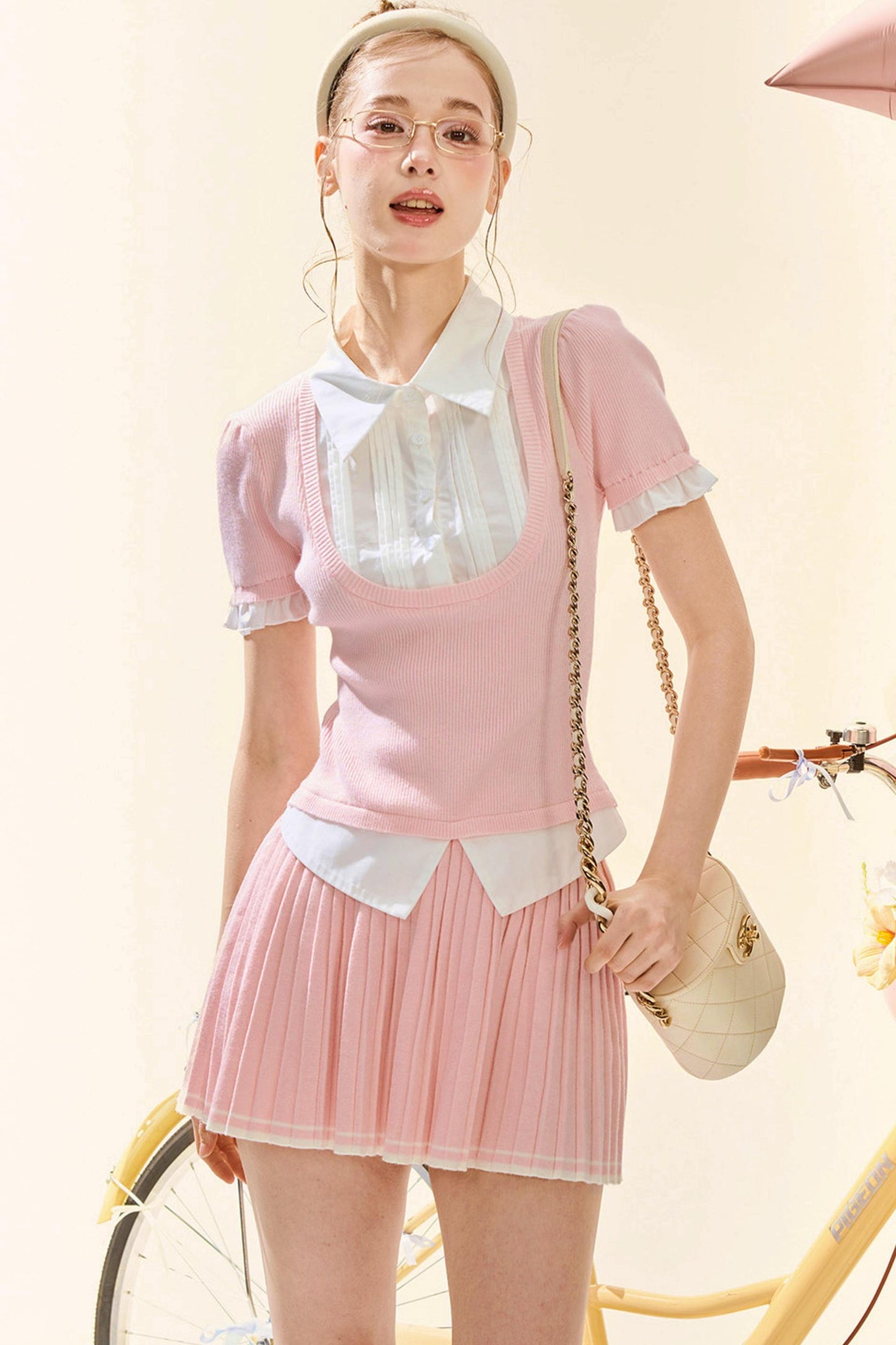Pink Preppy Girl Set