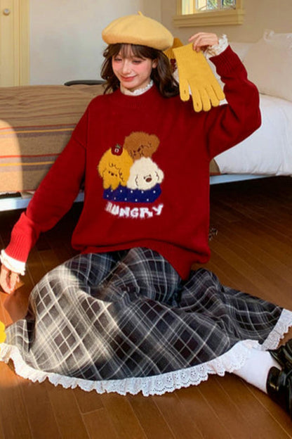 キュートパピーニットセーター