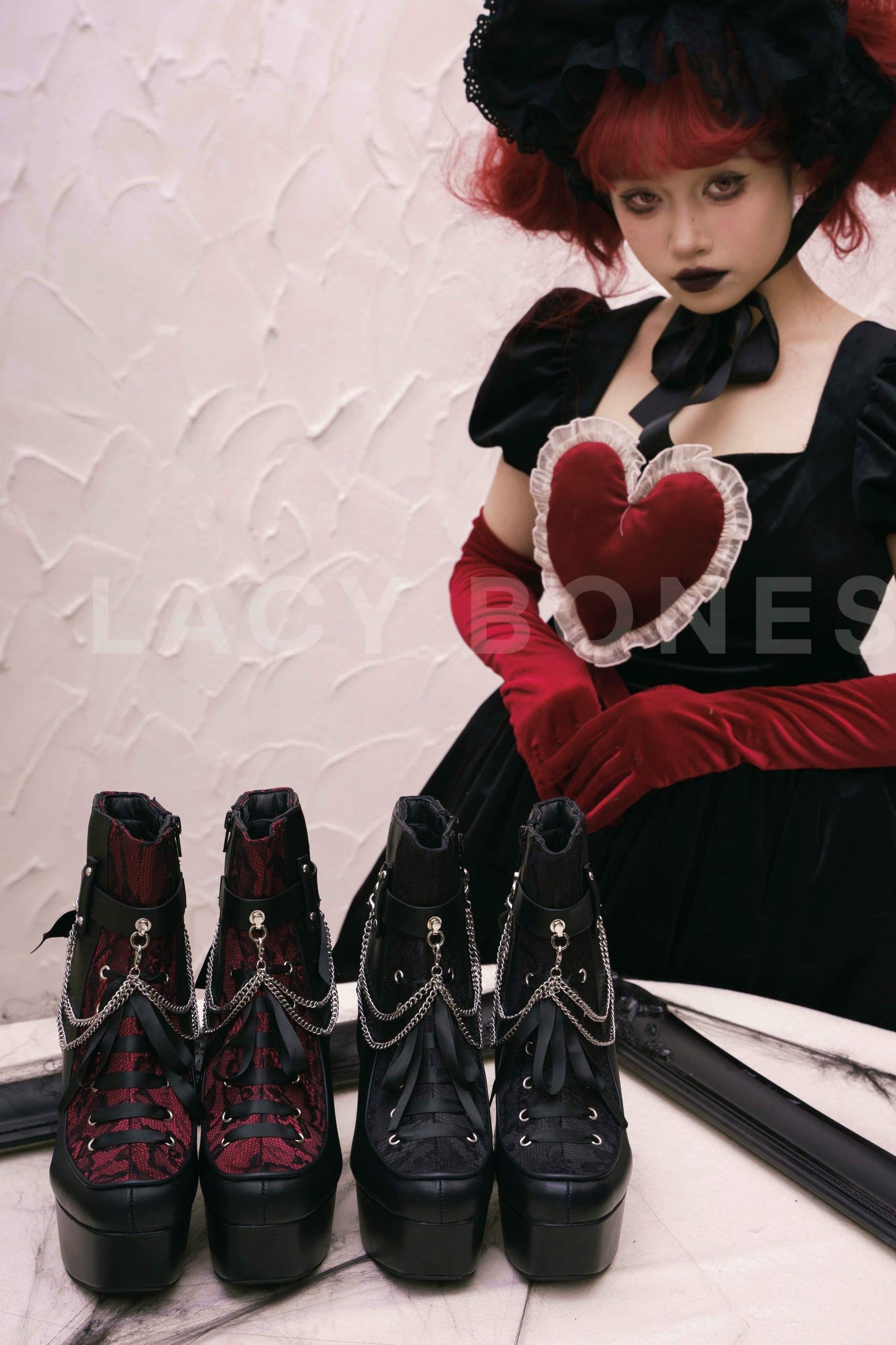 다크 고딕 서브컬처 부츠