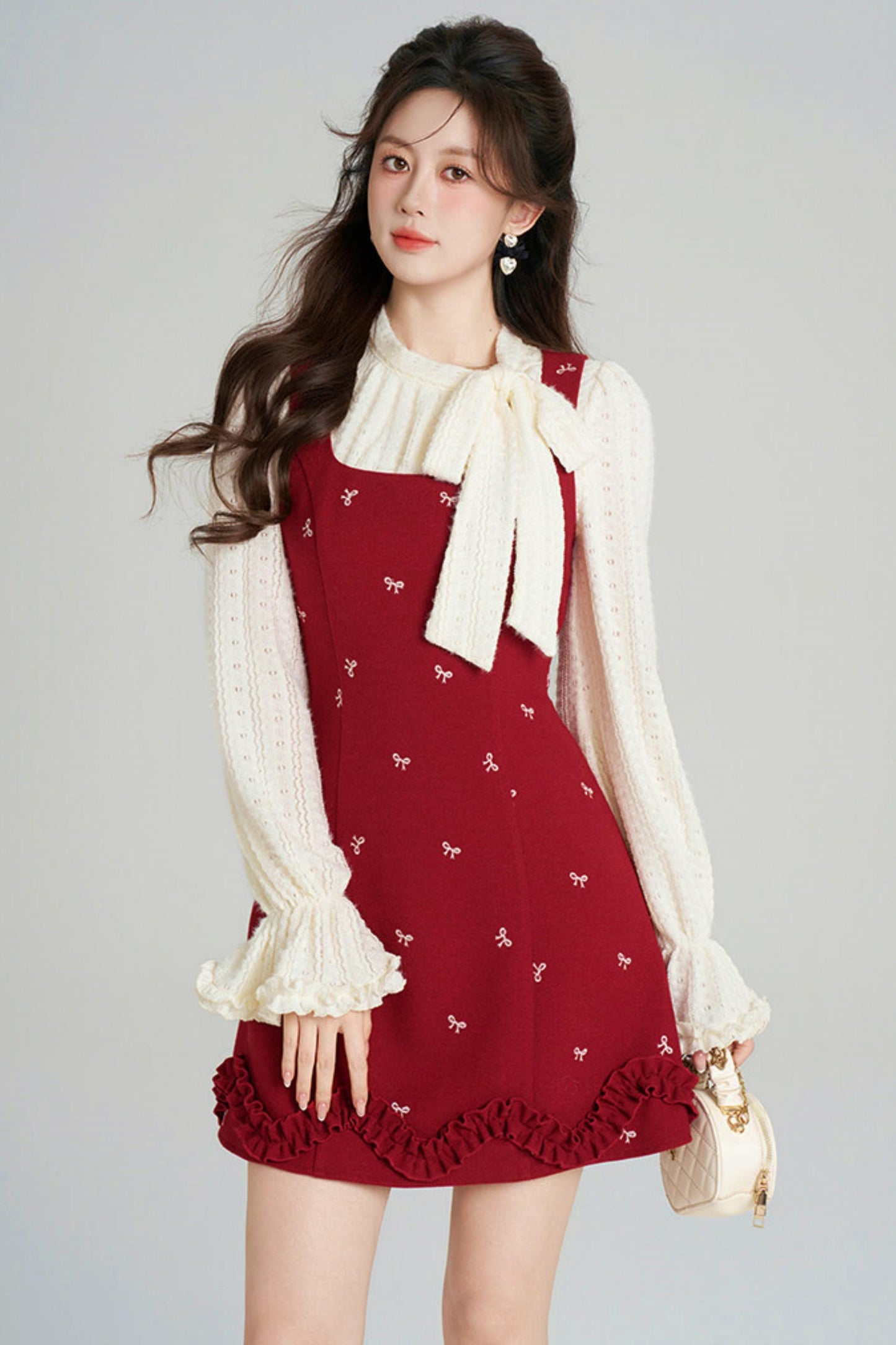 Sweet Red Vest Dress + Top