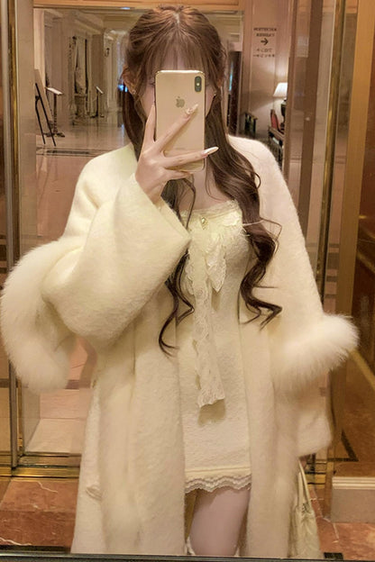 フレンチスイートスリムレースドレス