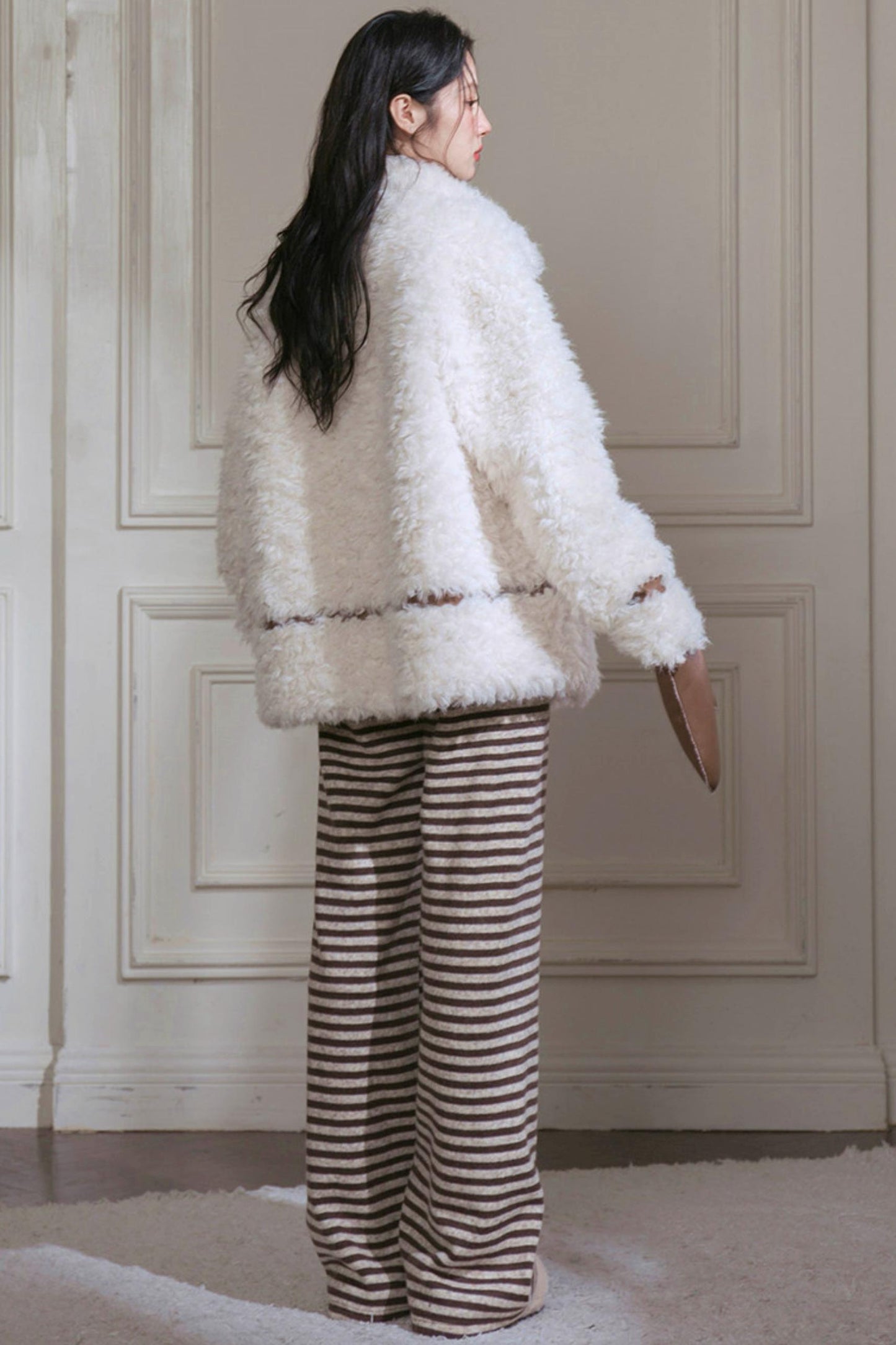 Striped Loose Knit Pants