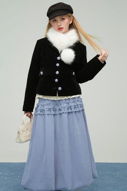 スウィートハートラッフルドバッドスカート