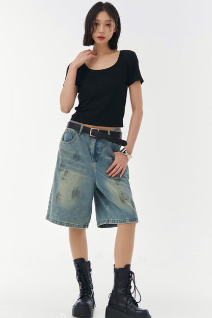 Slim Fit U-Neck T-Shirt
