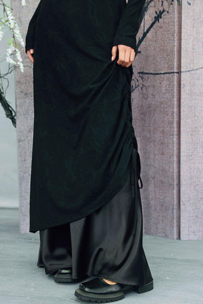 Chinesisches Kleid mit Kordelzug